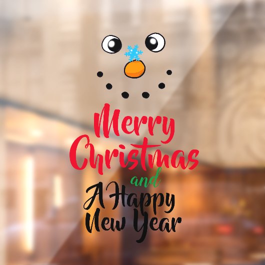 聖降誕祭お目出とう、新年お目出とう  ウィンドウサイン (シート2)