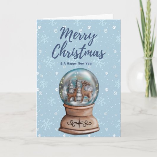 聖降誕祭お目出とう、新年お目出とう カード (正面)