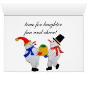 聖降誕祭お目出とう、新聞を広げて (内部横(下))