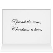 聖降誕祭お目出とう、新聞を広げて (内部横(上))