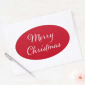 聖降誕祭お目出とう 楕円形シール (封筒)