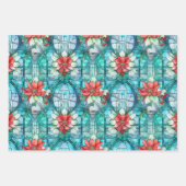 「聖降誕祭お目出とう！」 編集可能なスローガン ラッピングペーパーシート (正面3)