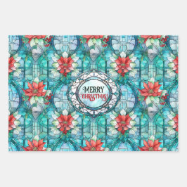 「聖降誕祭お目出とう！」 編集可能なスローガン ラッピングペーパーシート