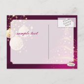 聖降誕祭お目出とう、葉書 シーズンポストカード (裏面)