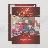 聖降誕祭お目出とう、葉書 シーズンポストカード (正面/裏面)