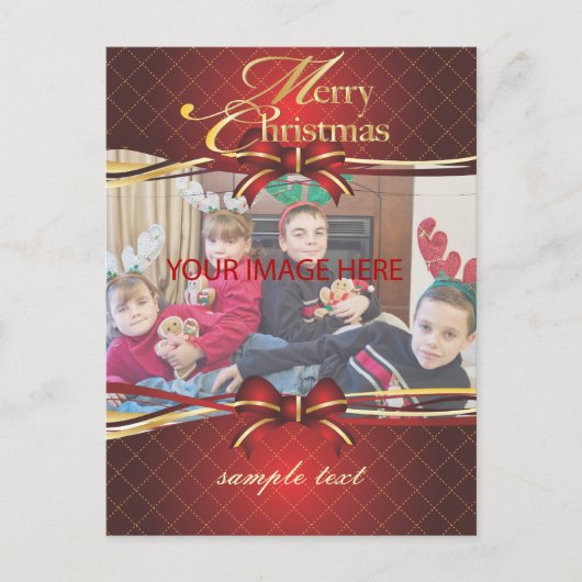 聖降誕祭お目出とう、葉書 シーズンポストカード (正面)