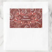 聖降誕祭お目出とう 長方形シール (バッグ)