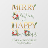 聖降誕祭お目出度うパーソナライズされたれ ウィンドウサイン (シート)