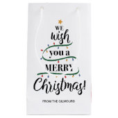 聖降誕祭お目出度うパーソナライズされた スモールペーパーバッグ (正面)