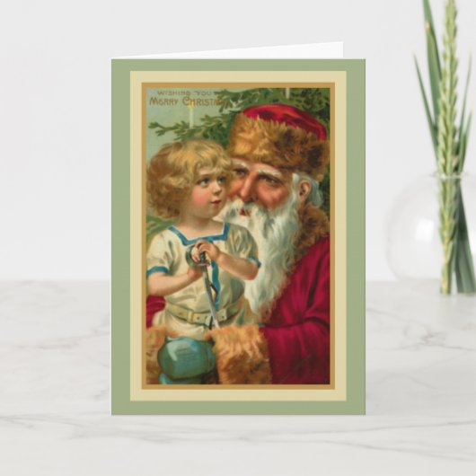 聖降誕祭お目出度うビクトリアンて愉快なカード シーズンカード (正面)