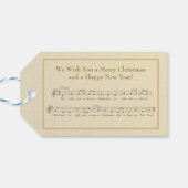 聖降誕祭お目出度うミュージカル ギフトタグ (裏面横)