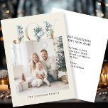 聖降誕祭お目出度うモダン、写シンプル真 シーズンカード<br><div class="desc">お客様専用の「Joy-Merry Christmas」フォトホリデーカード。美しく祝デザインされたカスタマイズ可能なフォトカードでホリデーシーズンの喜び。ベージュのエレガント背景は、あなたの個人的な家族の写真を完璧にフレームし、あなたの休日の挨拶を際立たせるスタイル。上部にはフェスティバルや金ゴールドアクセントの文字で「JOY」という言葉が巧みに飾られ、季節の暖かさと輝きを取り込んだ豪華なtouchが加わる。あなたの写真の下には、あなたの家族の名前や特別なメッセージでパーソナライズする余地があり、あなたの各カードを作ユニークる。カードの裏は白シンプル色で清潔で、友達や愛する人に休日の挨拶をパーソナライズされた十分に宇宙する。このカードでは、家族の個性に合ったスタイルを最高の選択することができます。デジタル愛好家や最後の分のソリューションを必要としている人のために、このカードはダウンロード可能なデジタル版としても利用可能である。便利で便利なエコオプションに最適フレンドリーな、このデジタル形式は、休暇の願いを瞬時に共有し、排出を無料で提供する、より緑のホリデーシーズンのための選択地球に優し。印刷された記念カードやデジタルカードを好むかどうかはエレガント、このデザインは友人や家族に心からの願いを送る美しい方法である。</div>