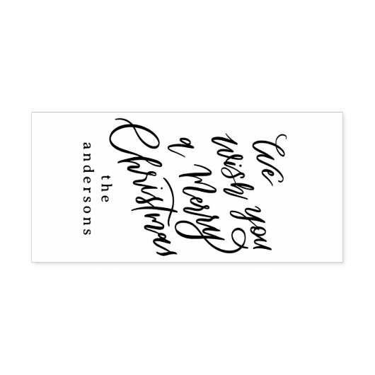 聖降誕祭お目出度うレタリング セルフインキングスタンプ (デザイン)