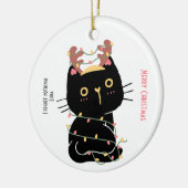 聖降誕祭お目出度う事は何も後悔しない セラミックオーナメント (左)