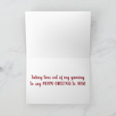 聖降誕祭お目出度う事を祈って、何もかもすくまなく カード (内部)