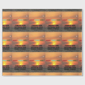 聖降誕祭お目出度う今日の救い主は生まれ神 ラッピングペーパー (フラット)