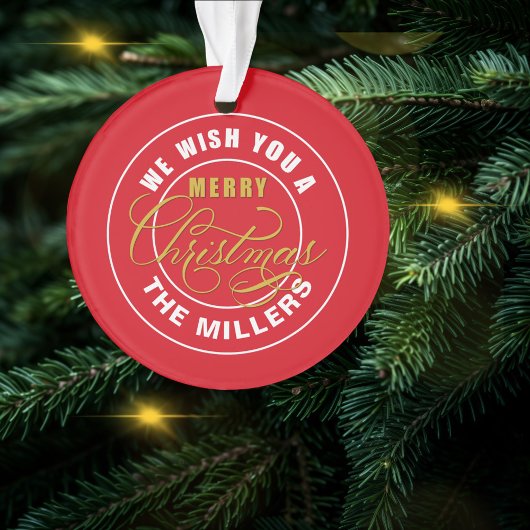 聖降誕祭お目出度う名前をカスタムする オーナメント