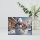 聖降誕祭お目出度う喜びと愛に満ちた願い ポストカード (スタンド正面)