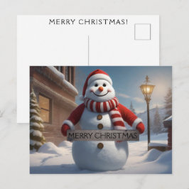 聖降誕祭お目出度う喜びと愛に満ちた願い ポストカード