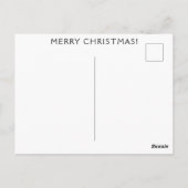 聖降誕祭お目出度う喜びと愛に満ちた願い ポストカード (裏面)