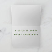 聖降誕祭お目出度う子どもは木生まれ々だ シーズンカード (内部)