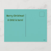 聖降誕祭お目出度う子どもは木生まれ々だ シーズンポストカード (裏面)