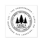 聖降誕祭お目出度う差出人住所 セルフインキングスタンプ (デザイン)