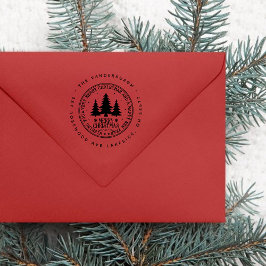 聖降誕祭お目出度う差出人住所 セルフインキングスタンプ