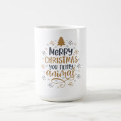 聖降誕祭お目出度う汚い動物 コーヒーマグカップ (中央)