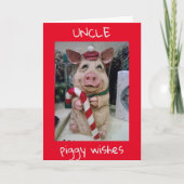 聖降誕祭お目出度う特別のおじさん シーズンカード (正面)