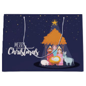 聖降誕祭お目出度う誕生 ラージペーパーバッグ (正面)