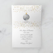 聖降誕祭お目出度う20XXシルバーラグジュアリー シーズンカード (内部)