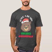 聖降誕祭お目出度う – かわいいクリスマスTシャツ Tシャツ (正面)