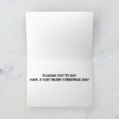 聖降誕祭お目出度う*かわいいバニー* シーズンカード (内部)