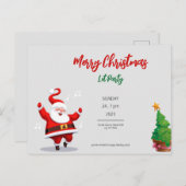 聖降誕祭お目出度う インビテーションポストカード (正面/裏面)