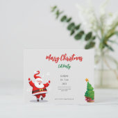 聖降誕祭お目出度う インビテーションポストカード (スタンド正面)