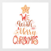 聖降誕祭お目出度う ウィンドウサイン (シート)