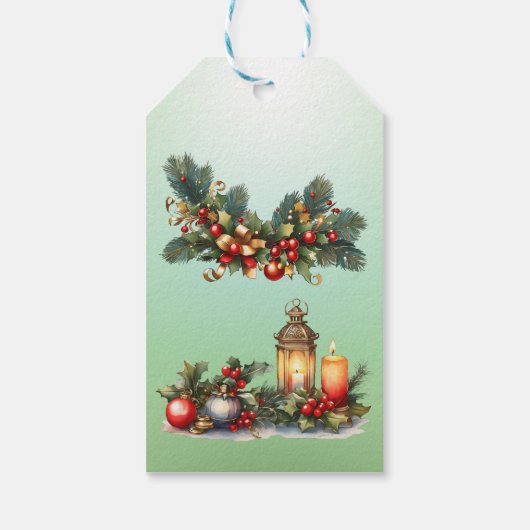 聖降誕祭お目出度う!カスタマイズ可能 ギフトタグ (裏面)