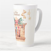 聖降誕祭お目出度う カフェラテマグ (右アングル)