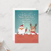 聖降誕祭お目出度う カード (正面/裏面インサイチュ)
