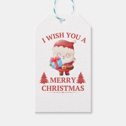 聖降誕祭お目出度う ギフトタグ (正面)