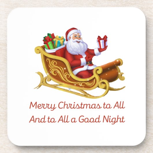 聖降誕祭お目出度う コースター (正面)