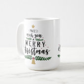 聖降誕祭お目出度う コーヒーマグカップ (正面左)