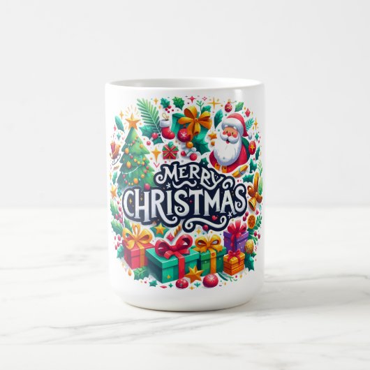 聖降誕祭お目出度う コーヒーマグカップ (中央)