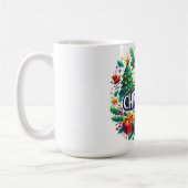 聖降誕祭お目出度う コーヒーマグカップ (左)