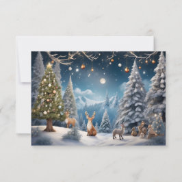 聖降誕祭お目出度う サンキューカード