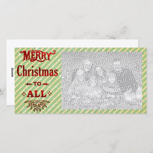 聖降誕祭お目出度う シーズンカード (正面/裏面)