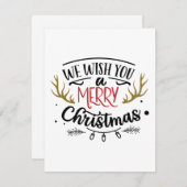 聖降誕祭お目出度う シーズンカード (正面/裏面)