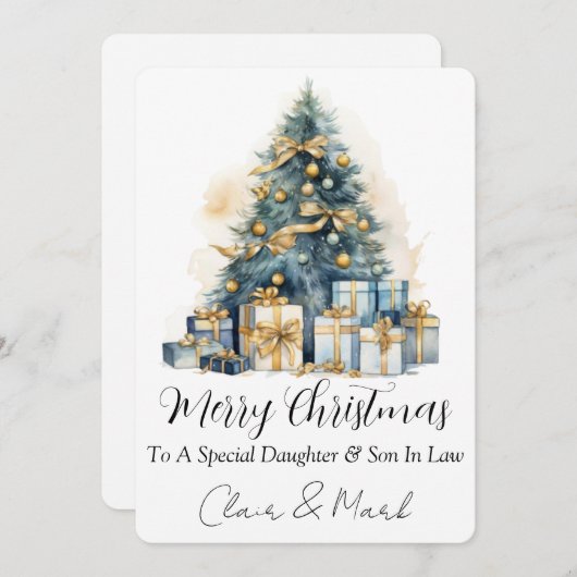 聖降誕祭お目出度う シーズンカード (正面/裏面)