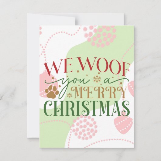 聖降誕祭お目出度う シーズンカード (正面)